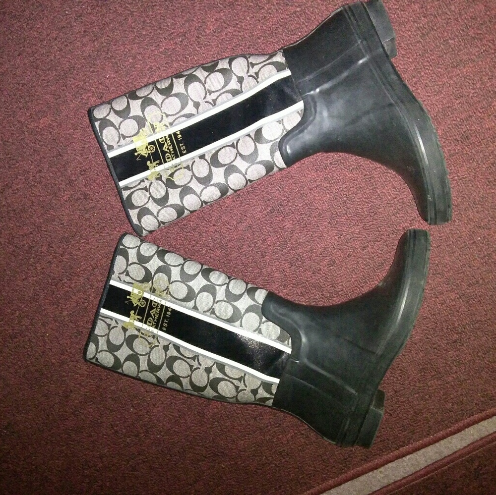 Coach rain boots